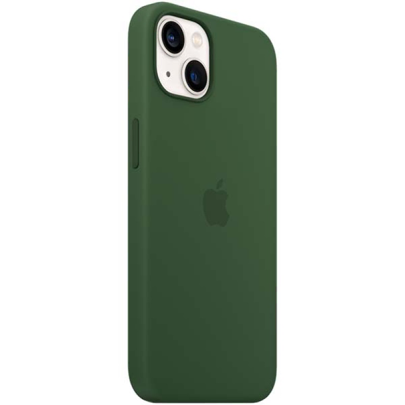 Накладка Apple iPhone 13 Silicon Case MagSafe (Зелёный клевер)