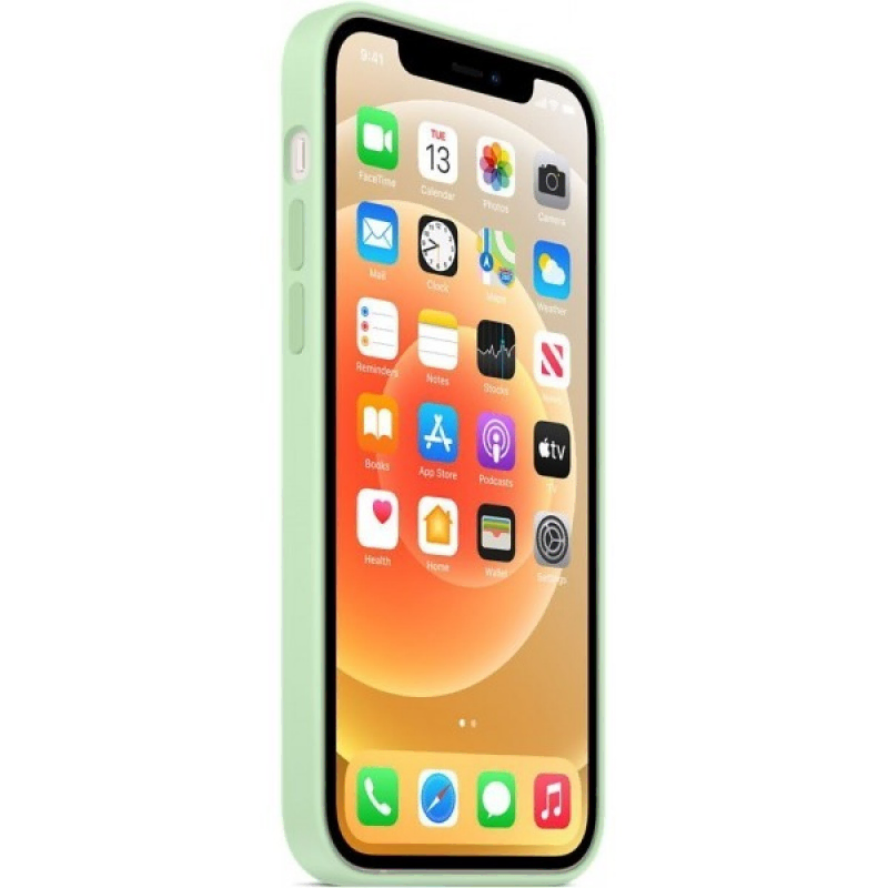 Накладка Apple iPhone 12/12 Pro Silicon Case MagSafe (Фисташковый)