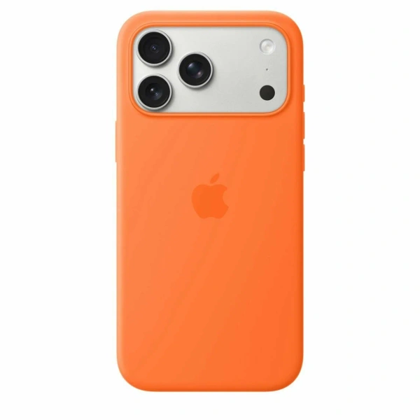 Чехол Apple iPhone 17 Pro Max Silicone Case MagSafe (Orange)